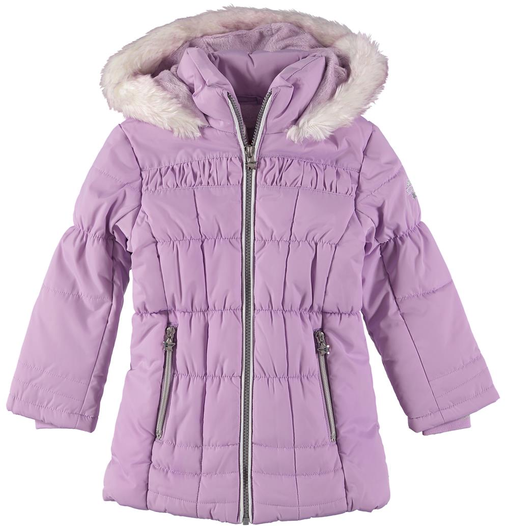 London Fog Girls 4-6X Fur Sparkle Parka Jacket