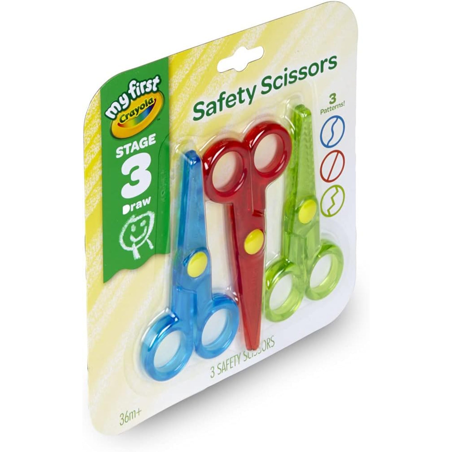 Crayola My First Safety Scissors, Toddler Art Supplies, 3 Count