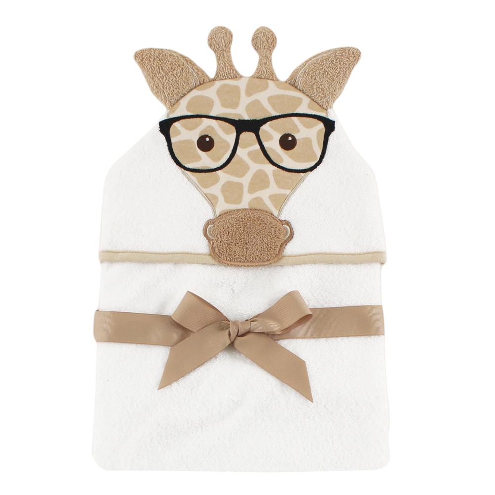 Hudson Baby Cotton Animal Face Hooded Towel