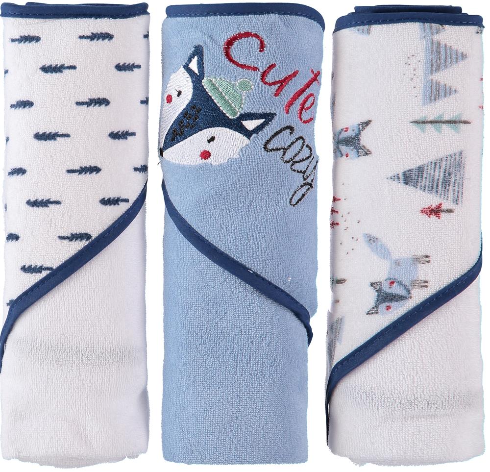 Rene Rofe Baby Bed & Bath Collection Hooded Towels, 3 Pack