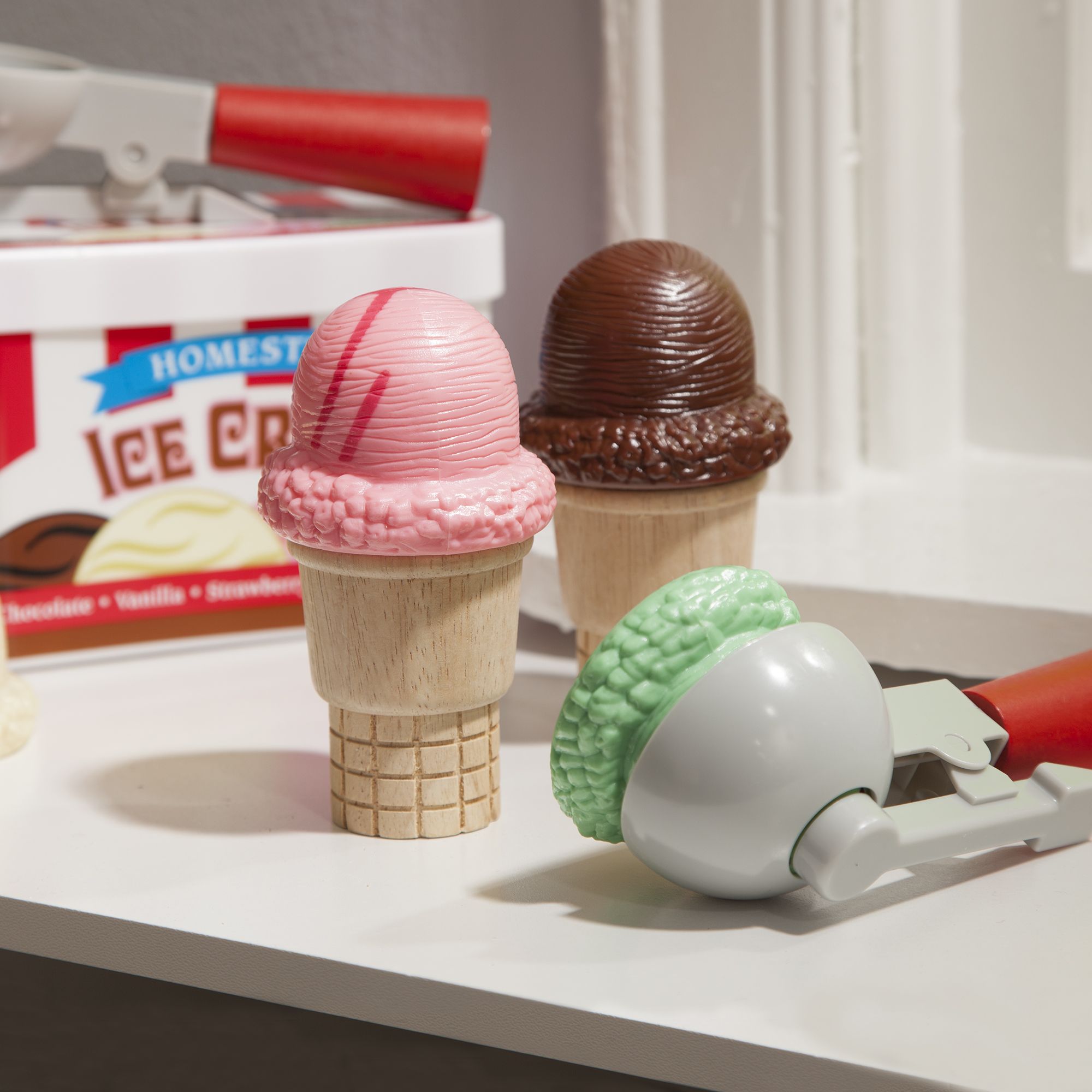 Melissa and Doug Scoop & Stack Ice Cream Cone Playset