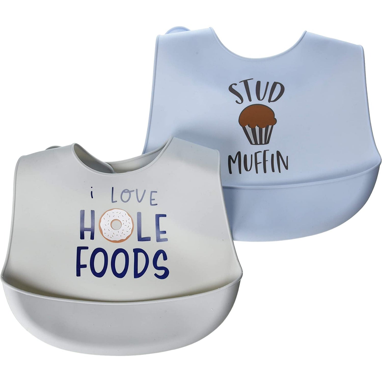 Hudson Baby 2 Pack Silicone Bibs