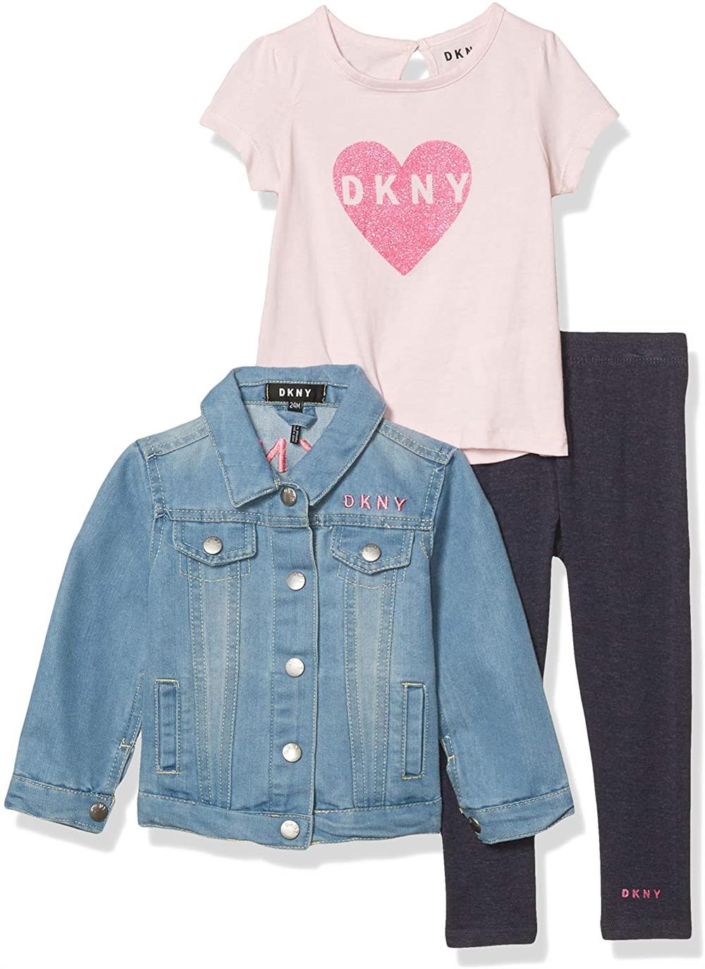 DKNY Girls 12-24 Months 3-Piece Jacket Legging Set