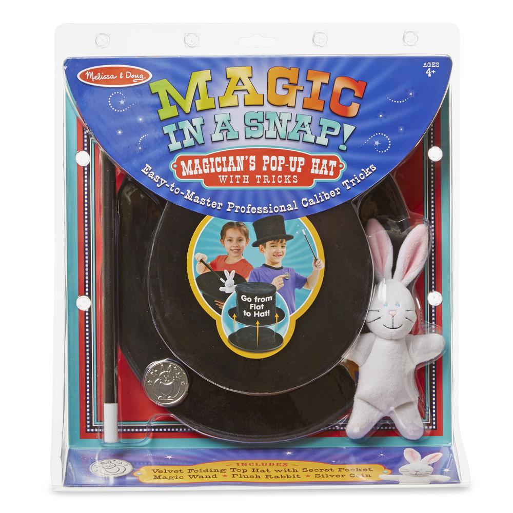 Melissa and Doug Magic in a Snap - Magician's Pop-Up Magical Hat with Tricks