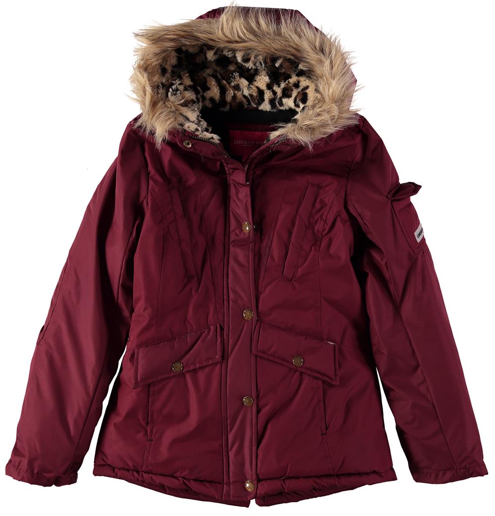 London Fog Girls 7-16 Fur Radiance Parka