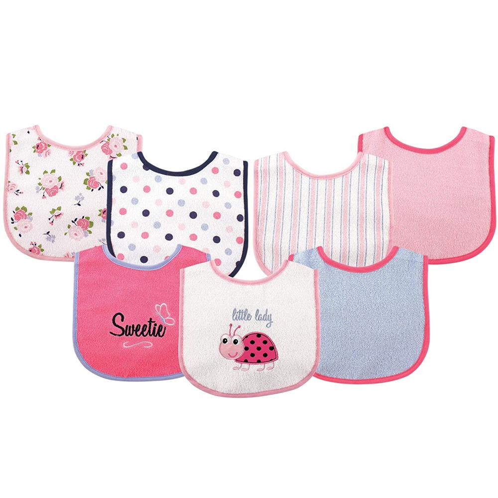 Luvable Friends 7 Pack Cotton Terry Bibs