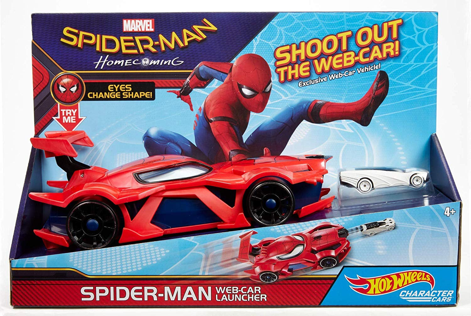 Hot Wheels Marvel Spider-man Web-Car Launcher