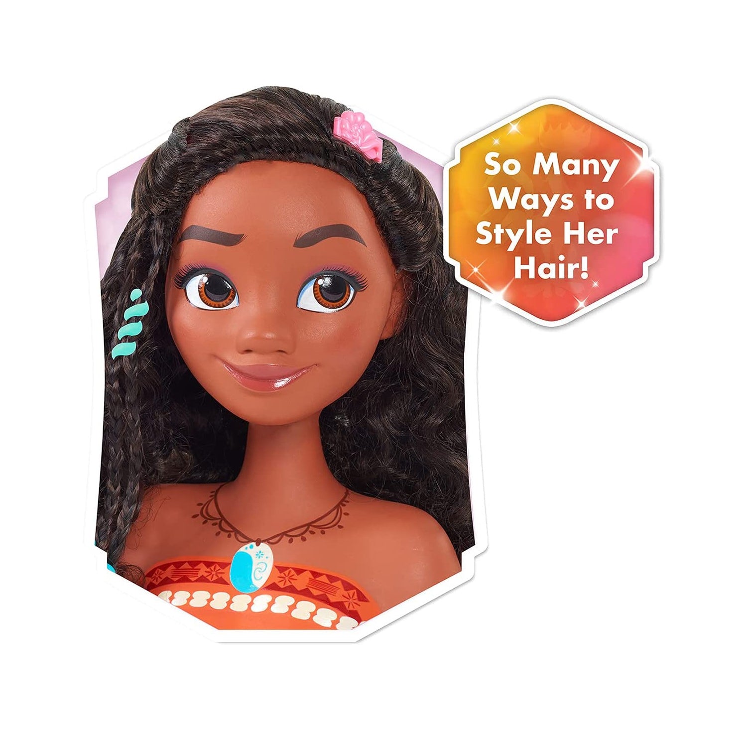 Disney Princess Moana Styling Head, 14-pieces