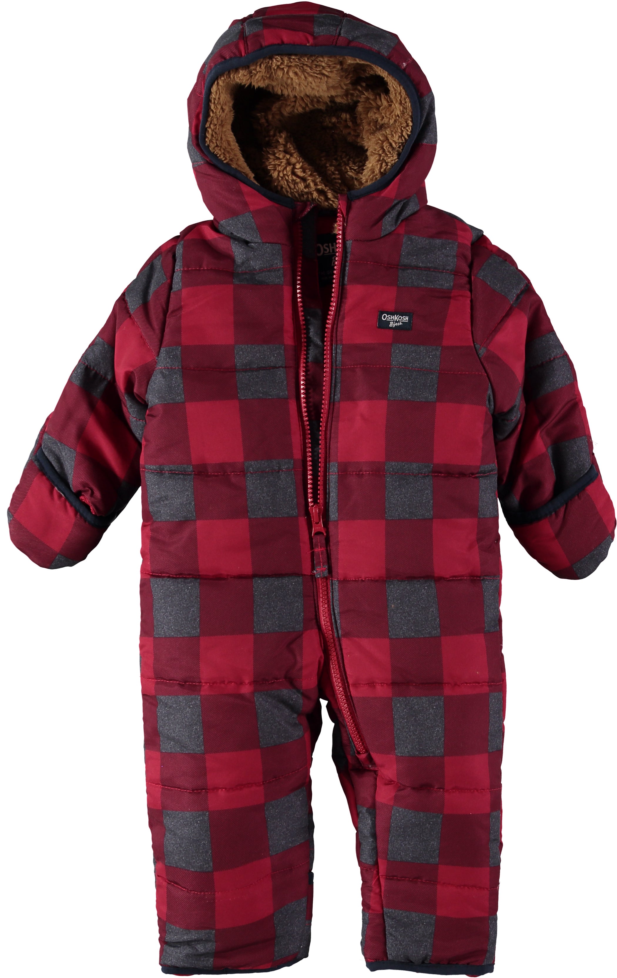 Osh Kosh Boys 0-9 Months Buffalo Plaid Pram Suit