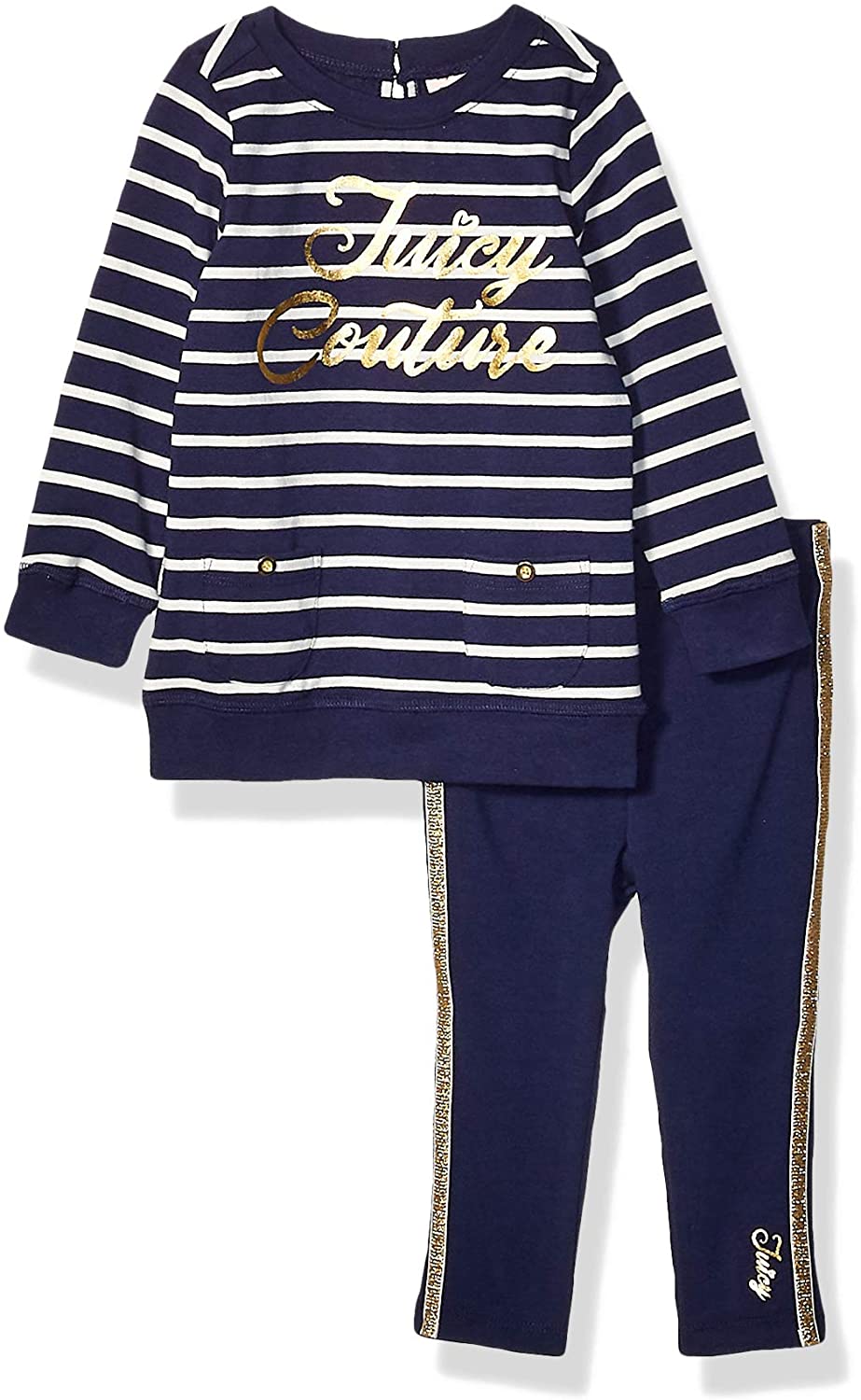 Juicy Couture Stripe Pocket Top Legging Set