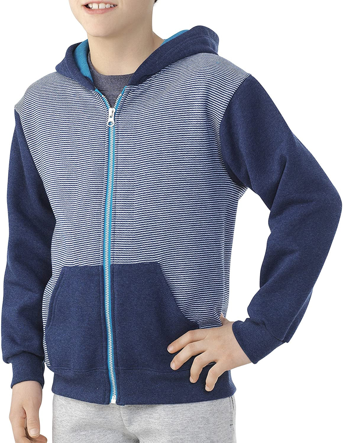 Fruit of the Loom Boys 4-7 Fleece Zip Hoodie Sweatshirt