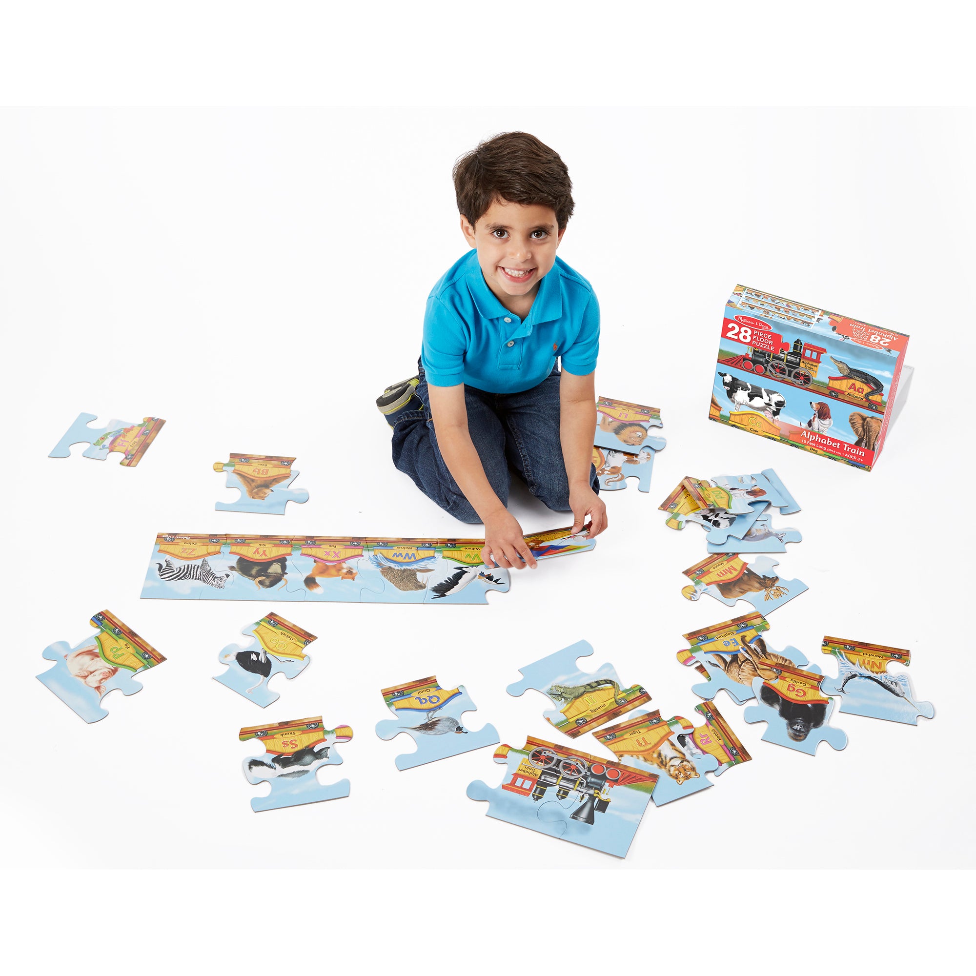 Melissa and Doug Alphabet Train Floor Puzzle - 28 Pieces