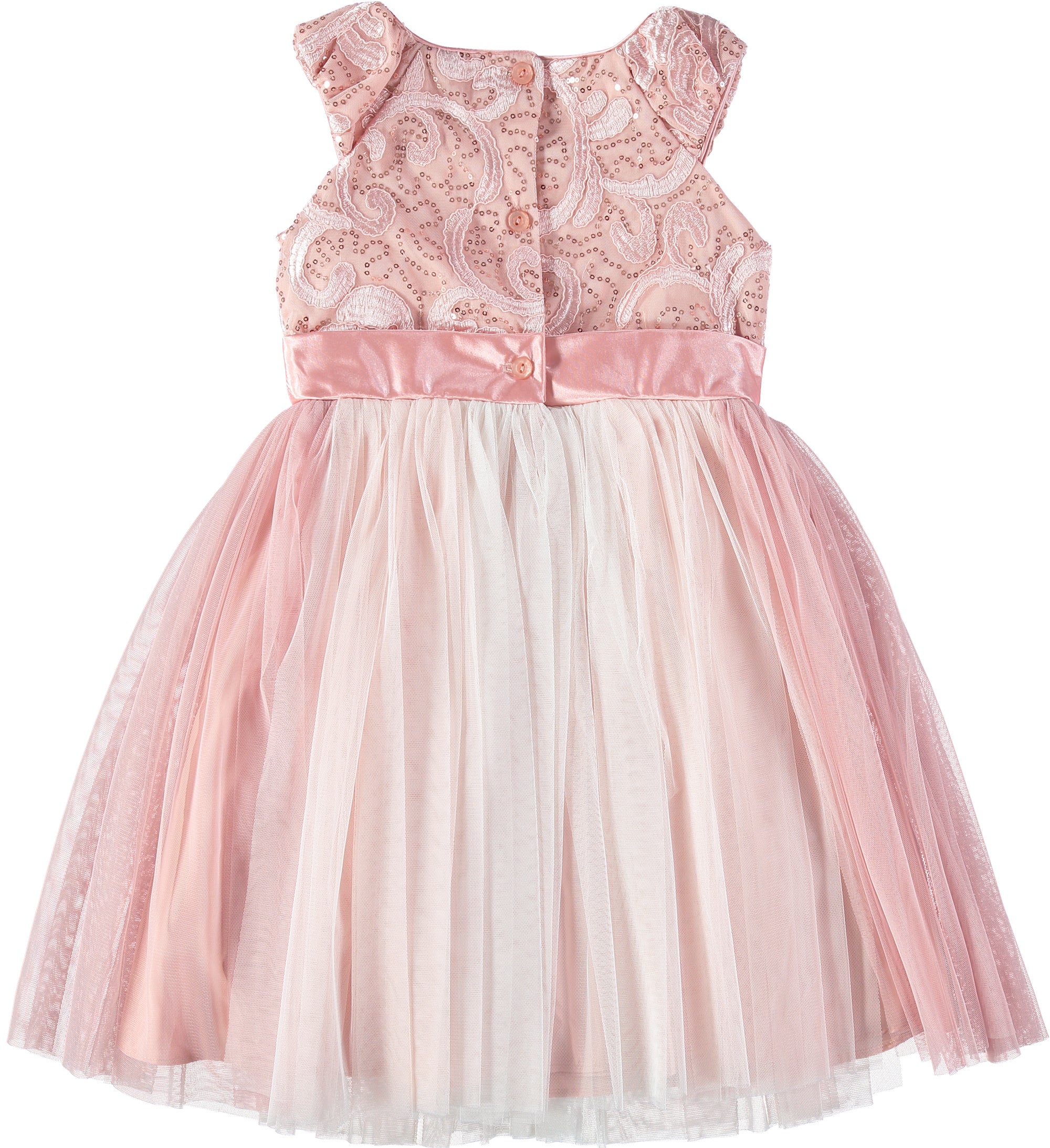 Bonnie Jean Girls 2T-4T Sequin Bonaz Dress