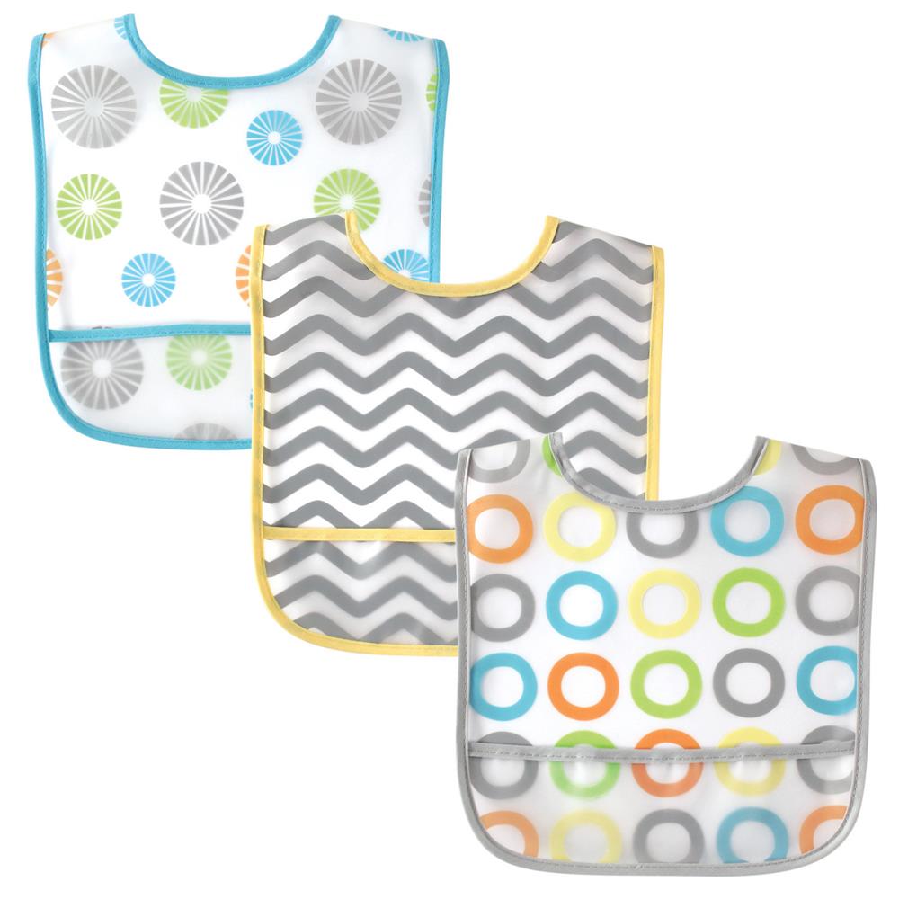 Luvable Friends PEVA Bib 3 Pack