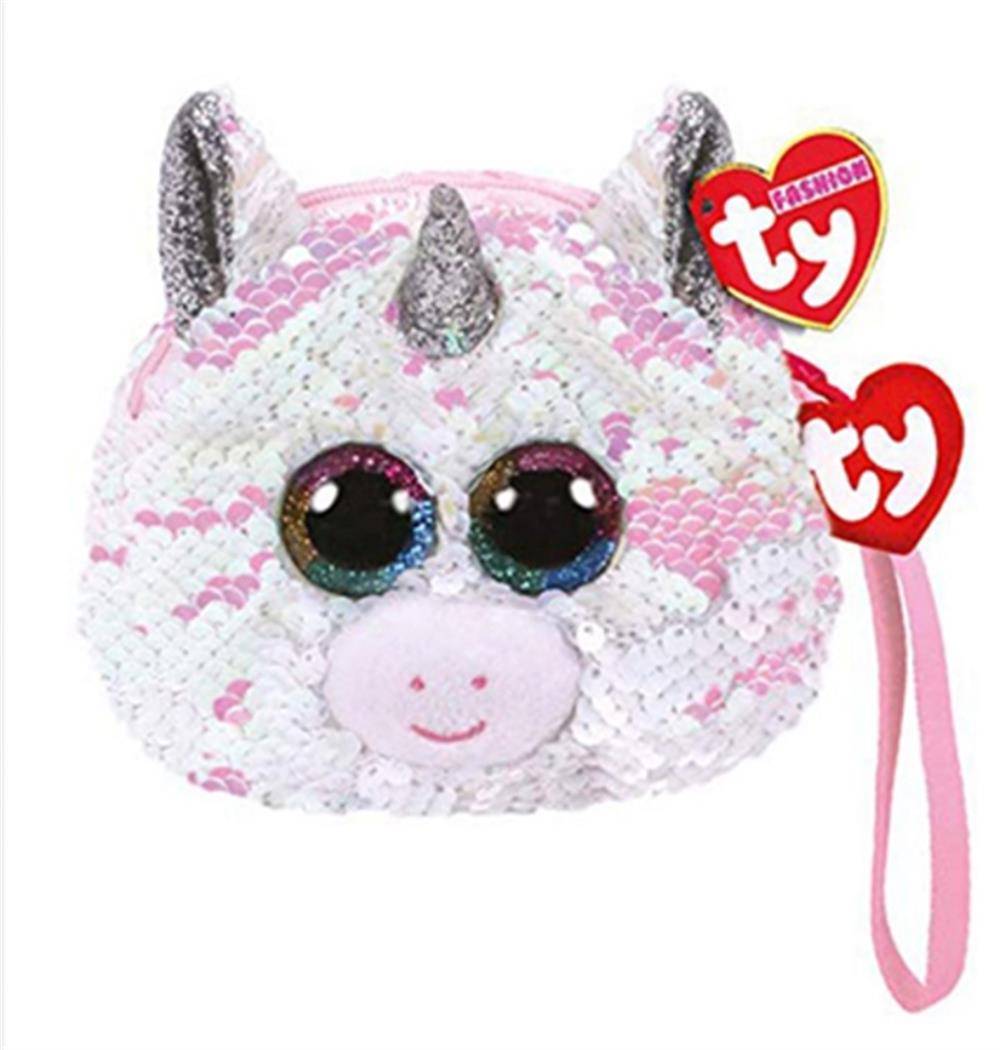 TY Diamond Reversible Sequin Unicorn Wristlet