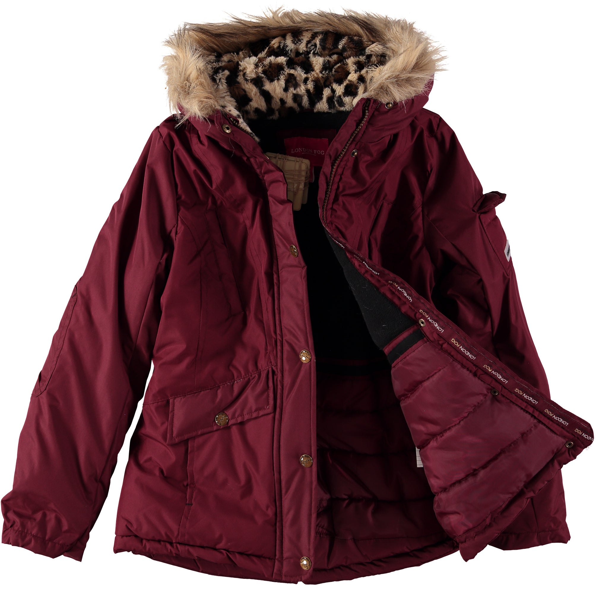 London Fog Girls 7-16 Fur Radiance Parka