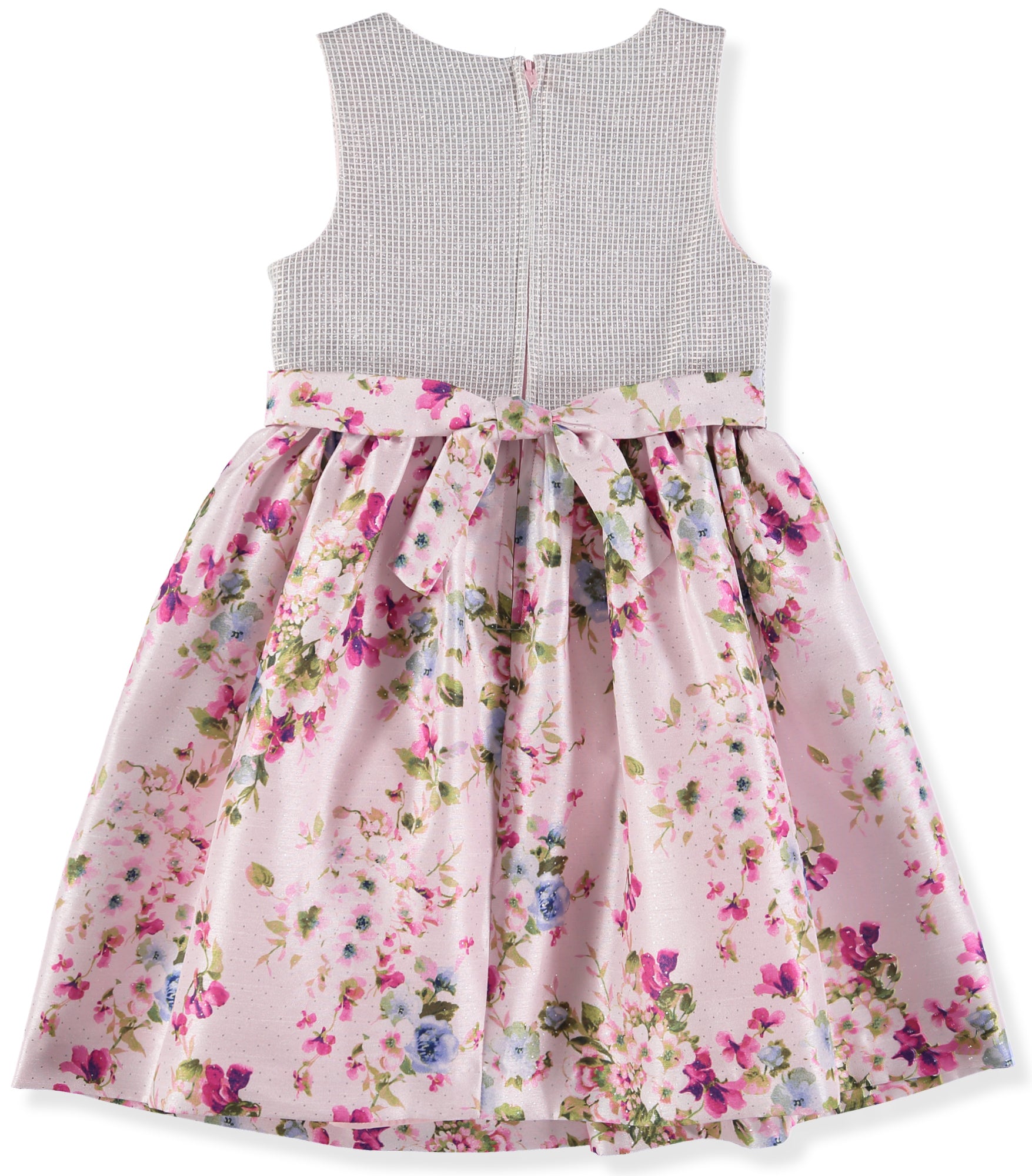 Bonnie Jean Girls 4-6X Floral Shantung Dress