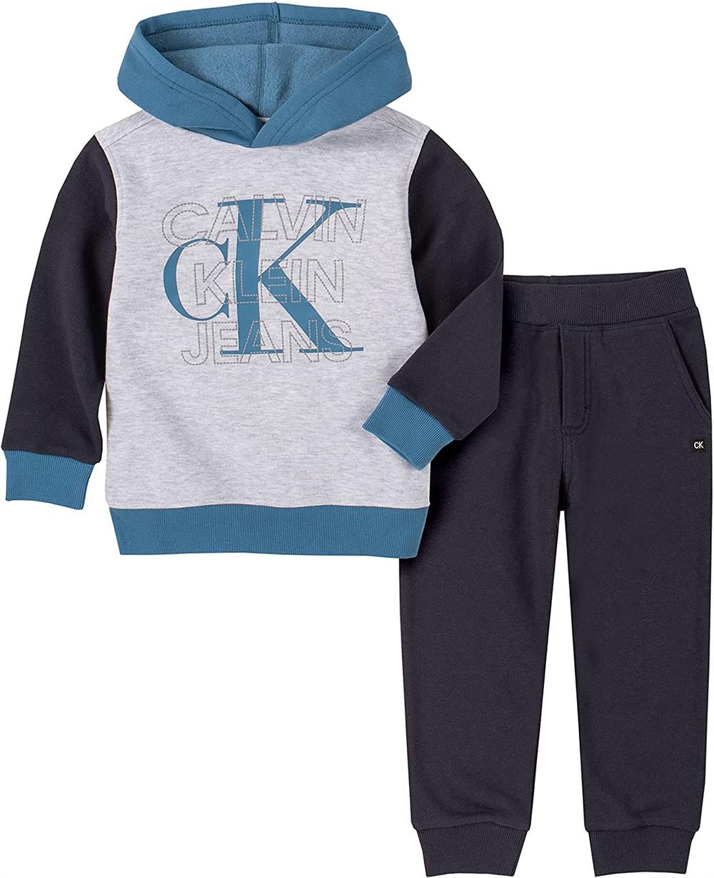 Calvin Klein Boys 12-24 Months 2-Piece Hooded Jogger Set