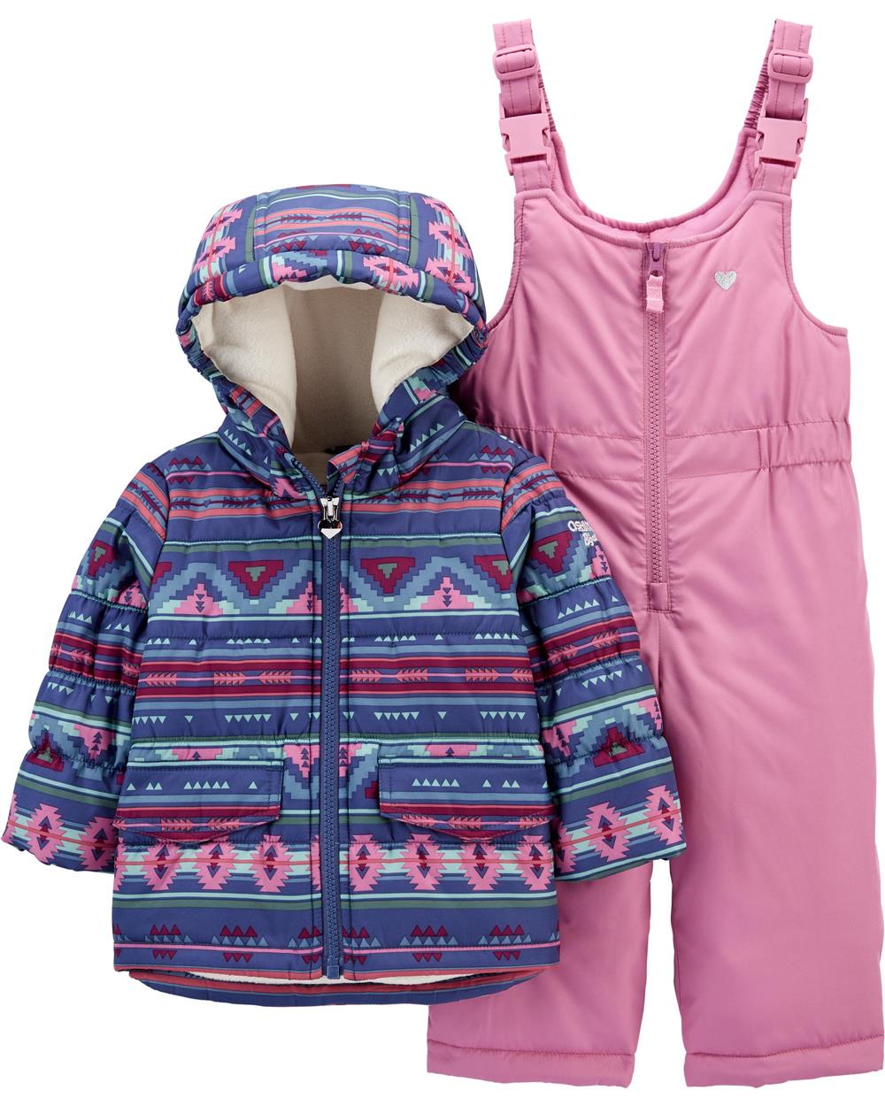 Osh Kosh Girls 12-24 Months Aztec Snowsuit