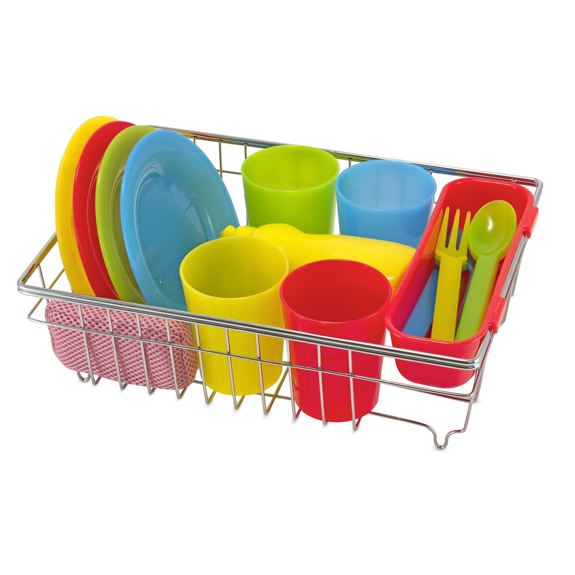 Melissa and Doug Let's Play House! Wash & Dry Dish Set