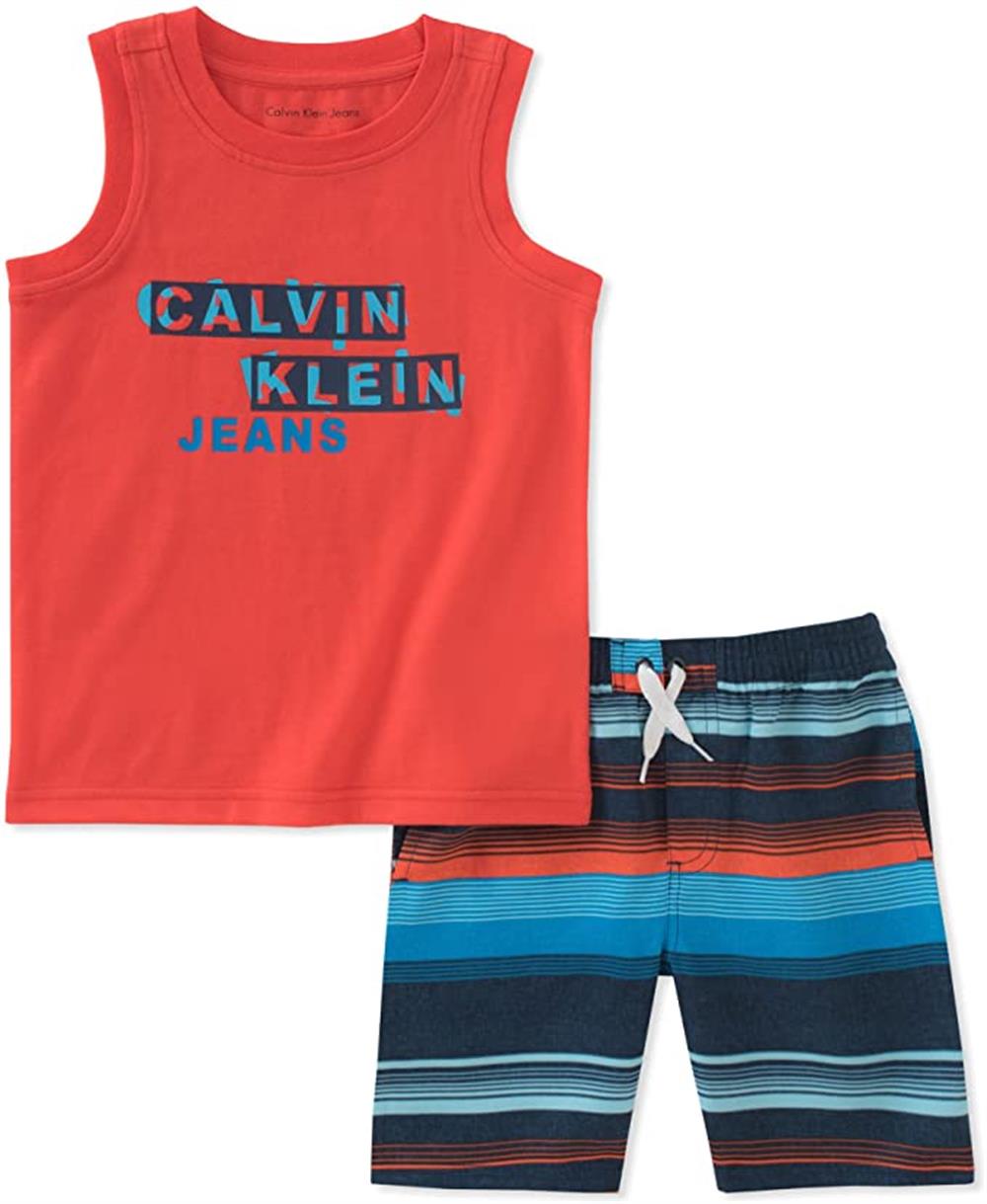 Calvin Klein Tank Top Swim Short Set