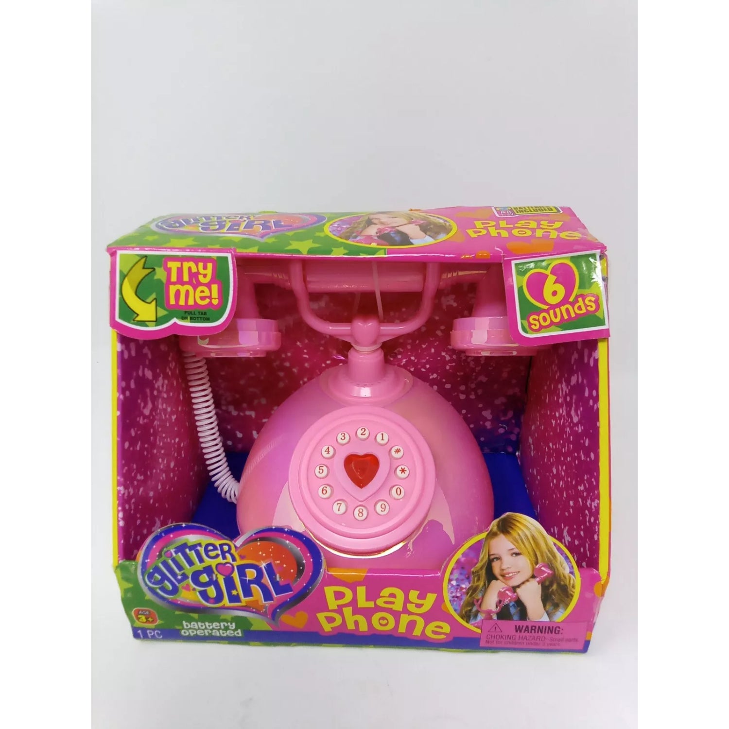 Ja-Ru Glitter Girl Play Phone with 6 Sounds