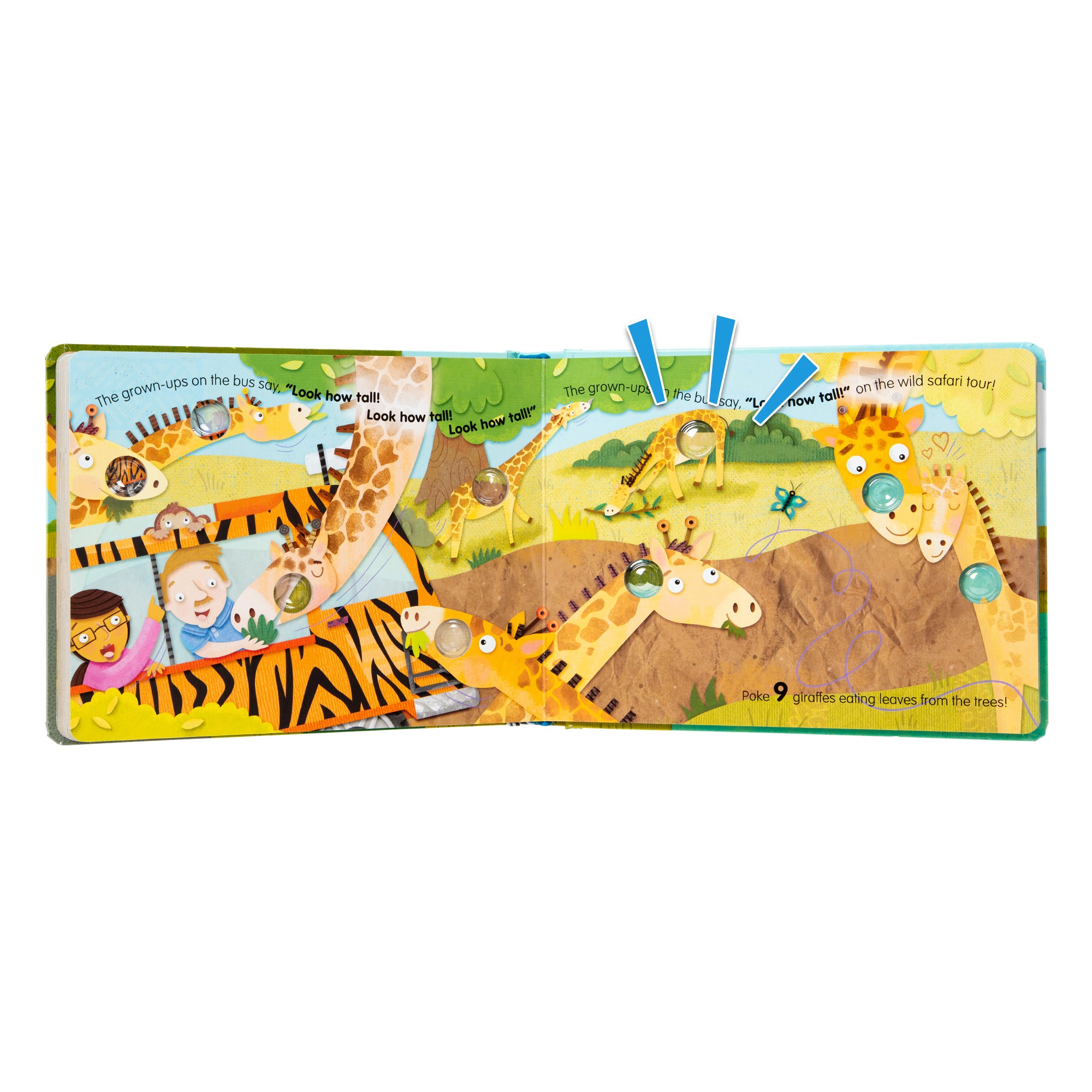 Melissa and Doug Poke-a-Dot - The Wheels on the Bus Wild Safari Board Book