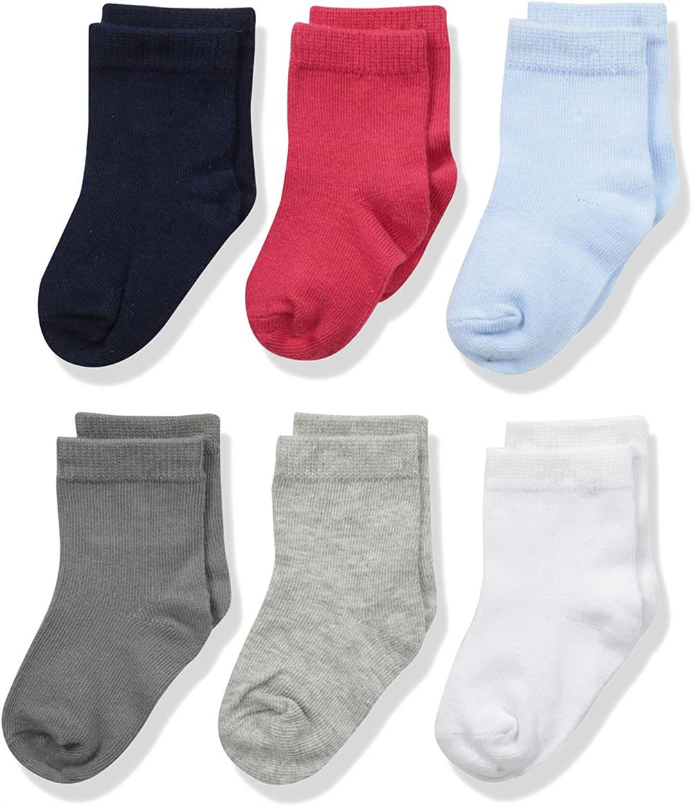 Luvable Friends Newborn & Infant 6 Pack Socks