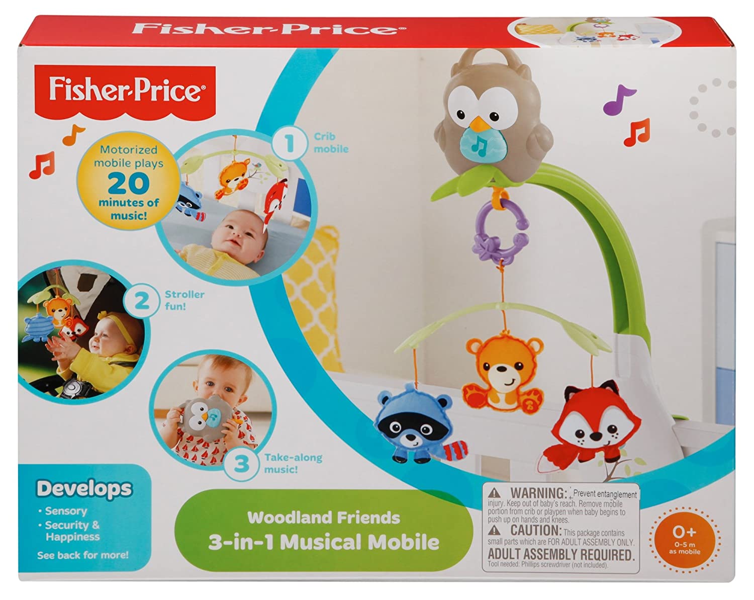 Fisher Price Woodland Friends 3-in-1 Musical Mobile