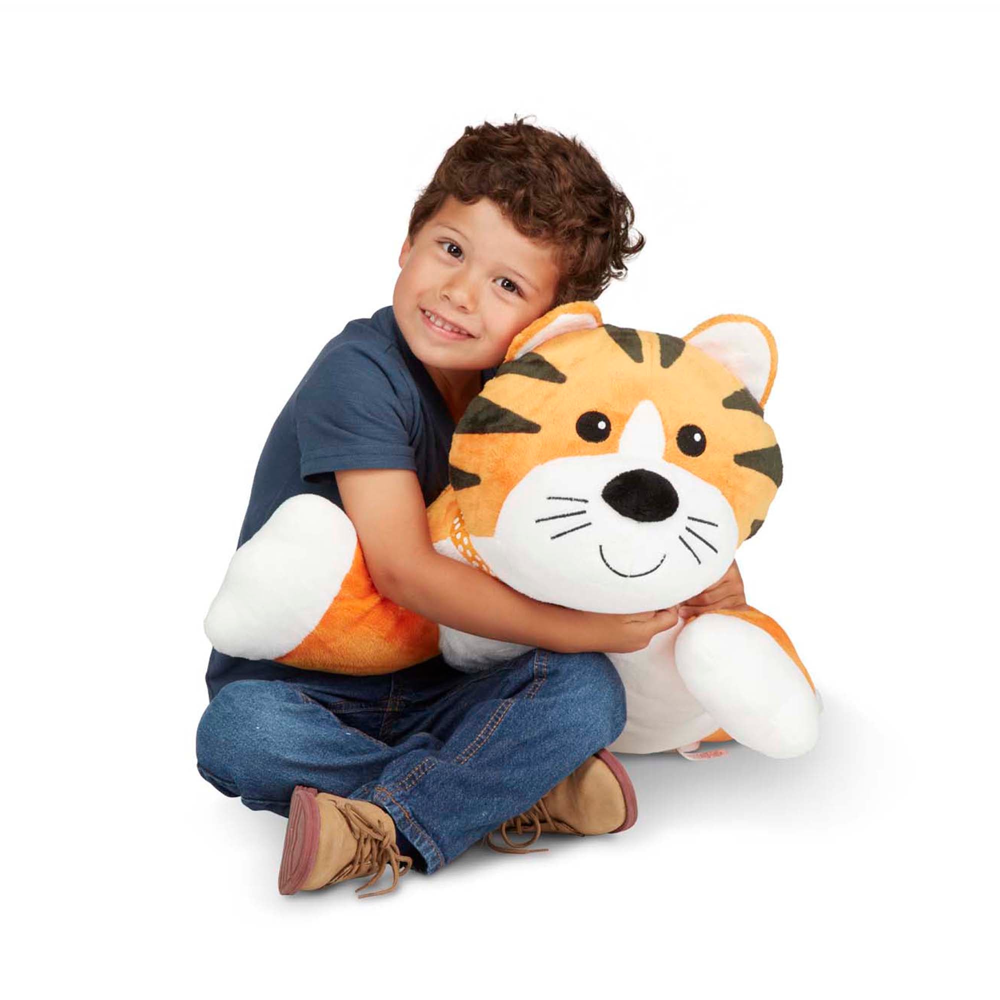 Melissa and Doug Cuddle Tiger Jumbo Plush Stuffed Animal