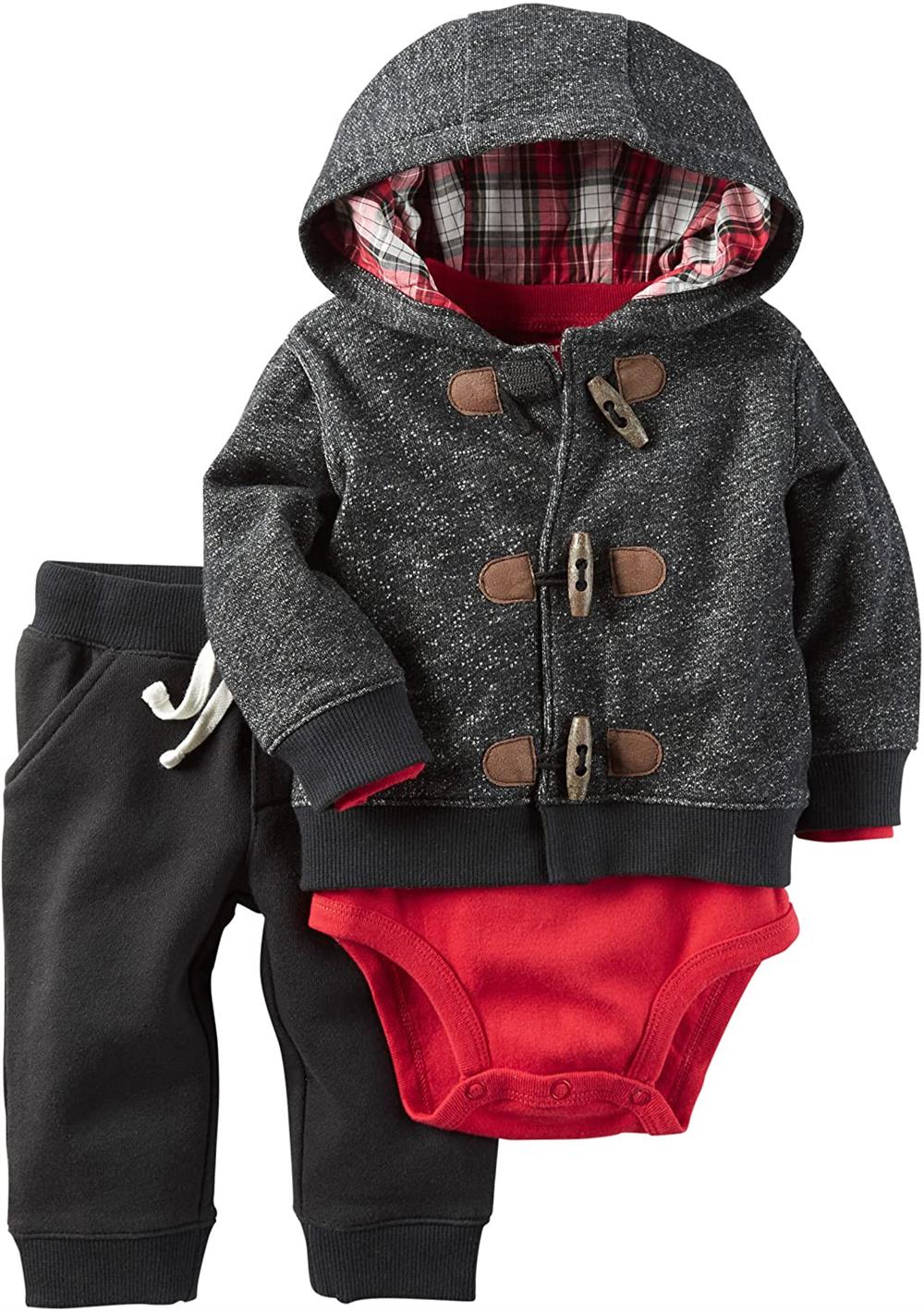 Carter's Boys 3-12 Months 3-Piece Toggle Cardigan Set