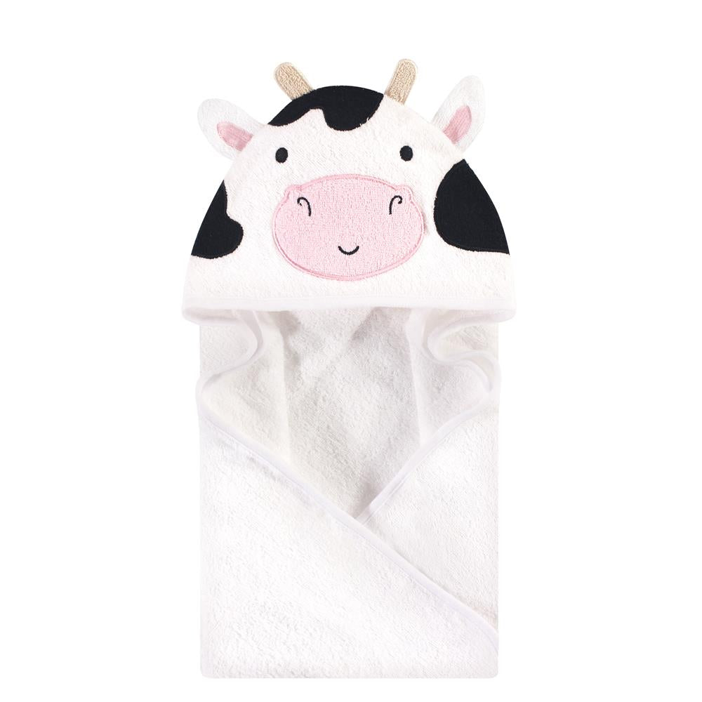 Hudson Baby Cotton Animal Face Hooded Towel