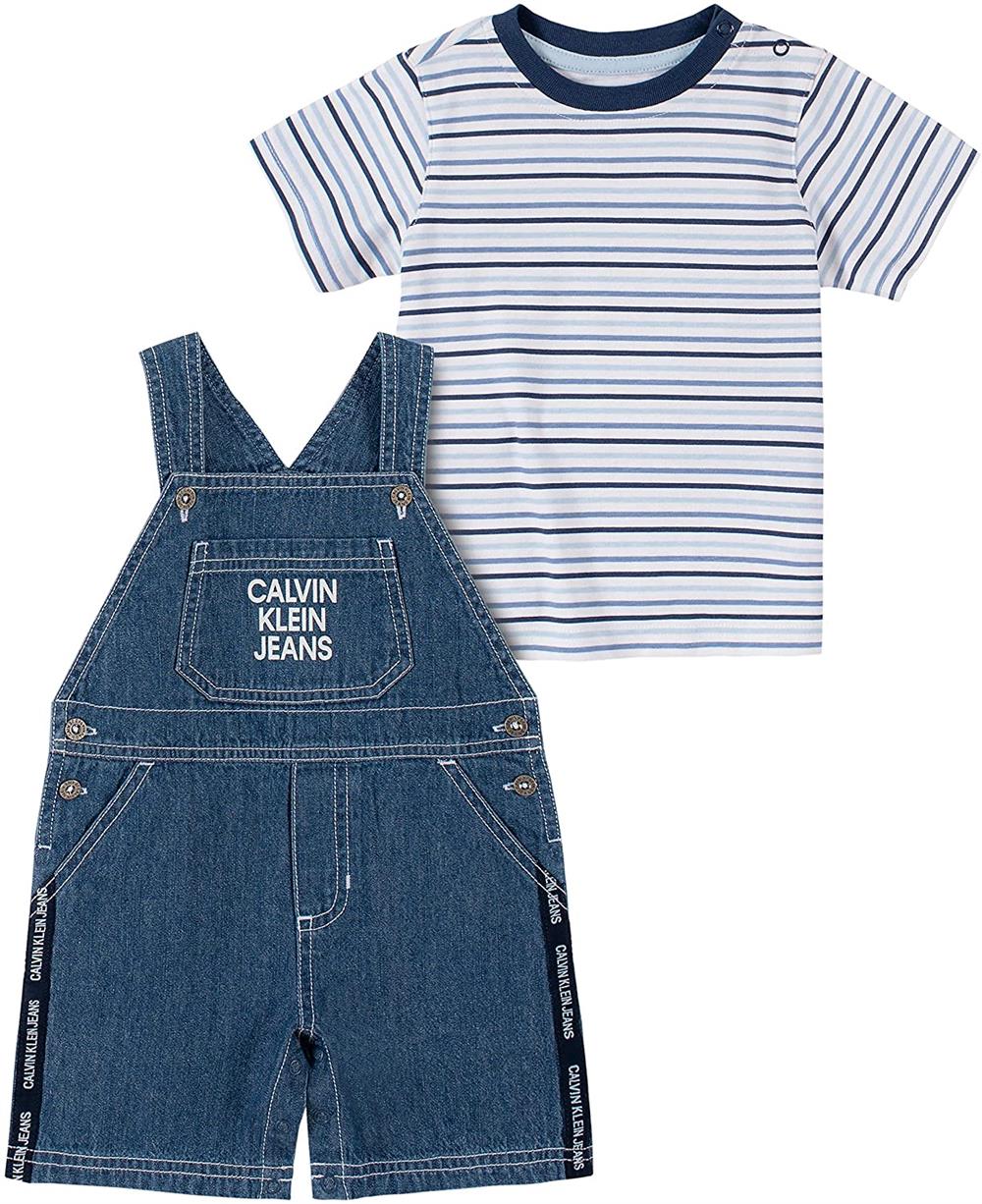 Calvin Klein Denim Shortall Set