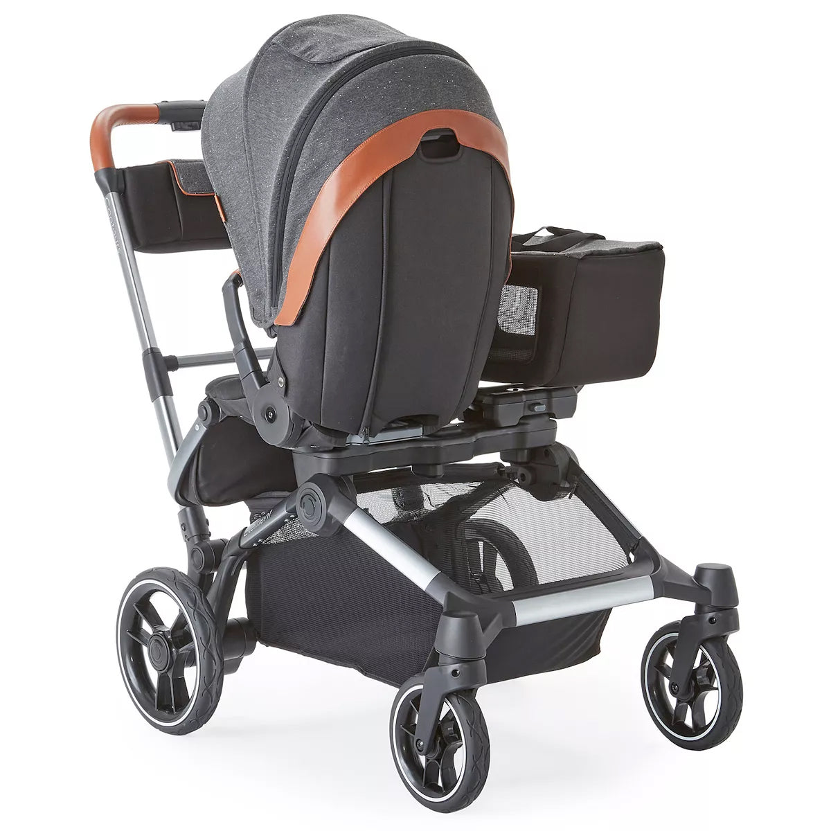 Contours Element Side-by-Side Single-to-Double Stroller, Storm Grey