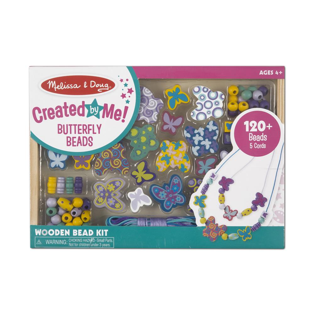 Melissa and Doug Created by Me! Butterfly Beads Wooden Bead Kit