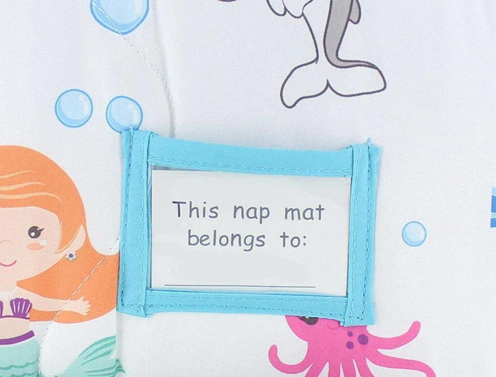 Everyday Kids Underwater Mermaids Toddler Nap Mat with Pillow