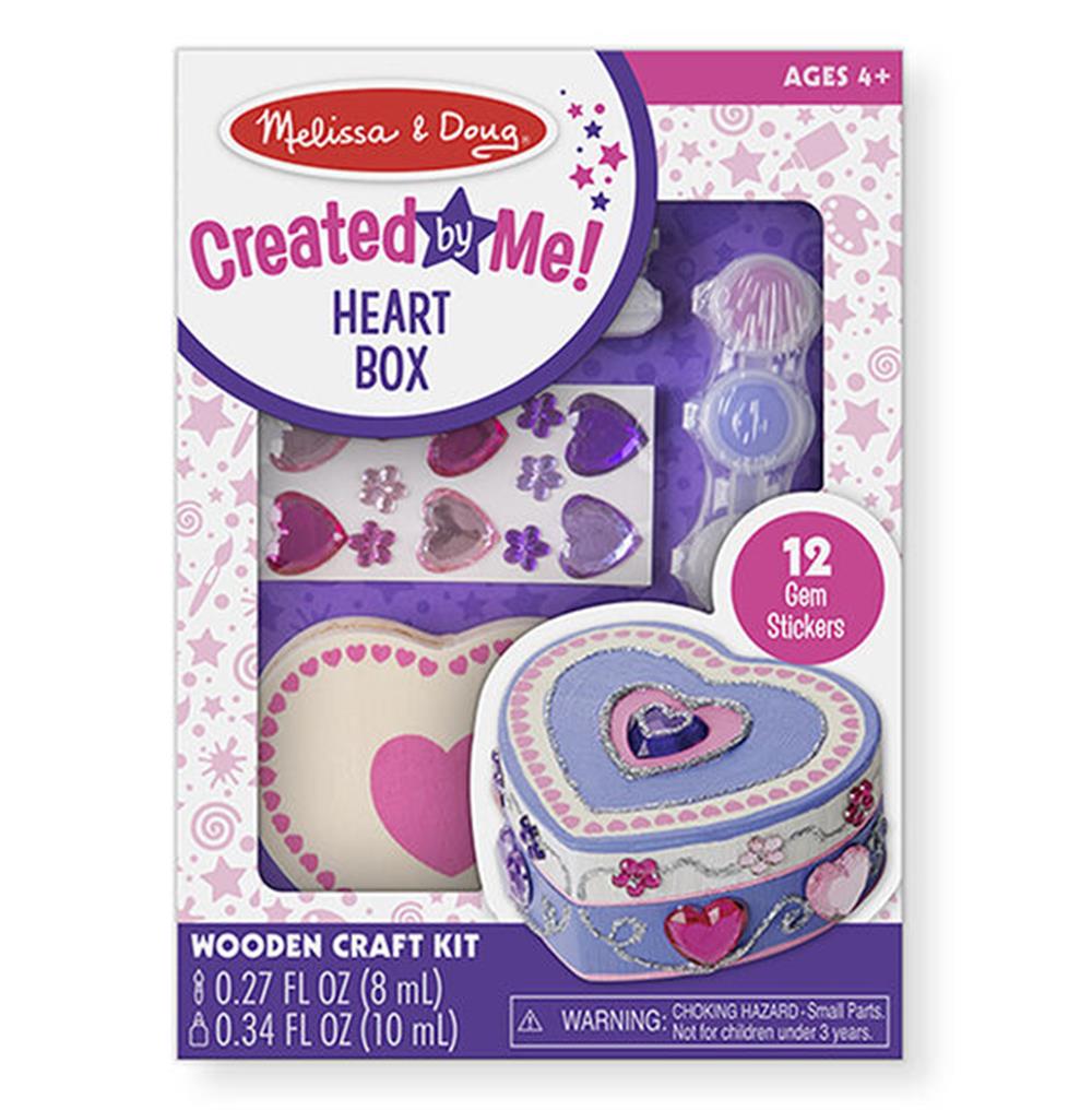Melissa and Doug Created by Me! Heart Box Wooden Craft Kit