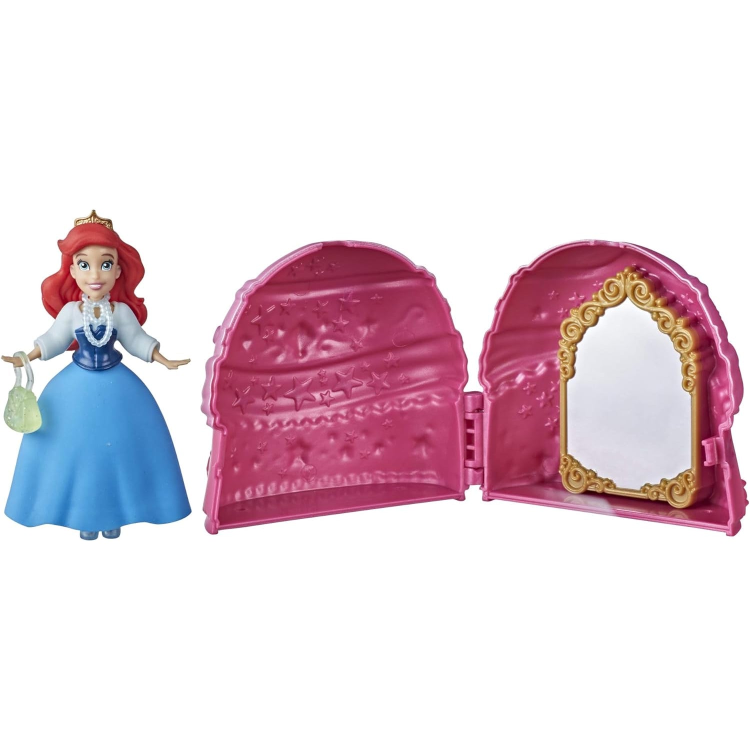 Hasbro Disney Princess Secret Styles Fashion Surprise Ariel, Mini Doll Playset with Extra Clothes an