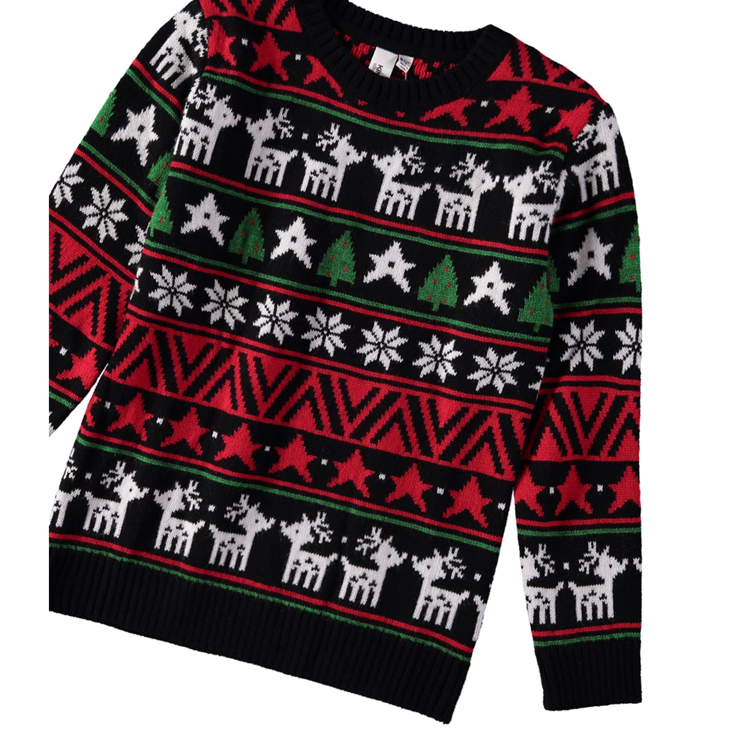 Kimu Boys 2-18 Fairisle Print Sweater