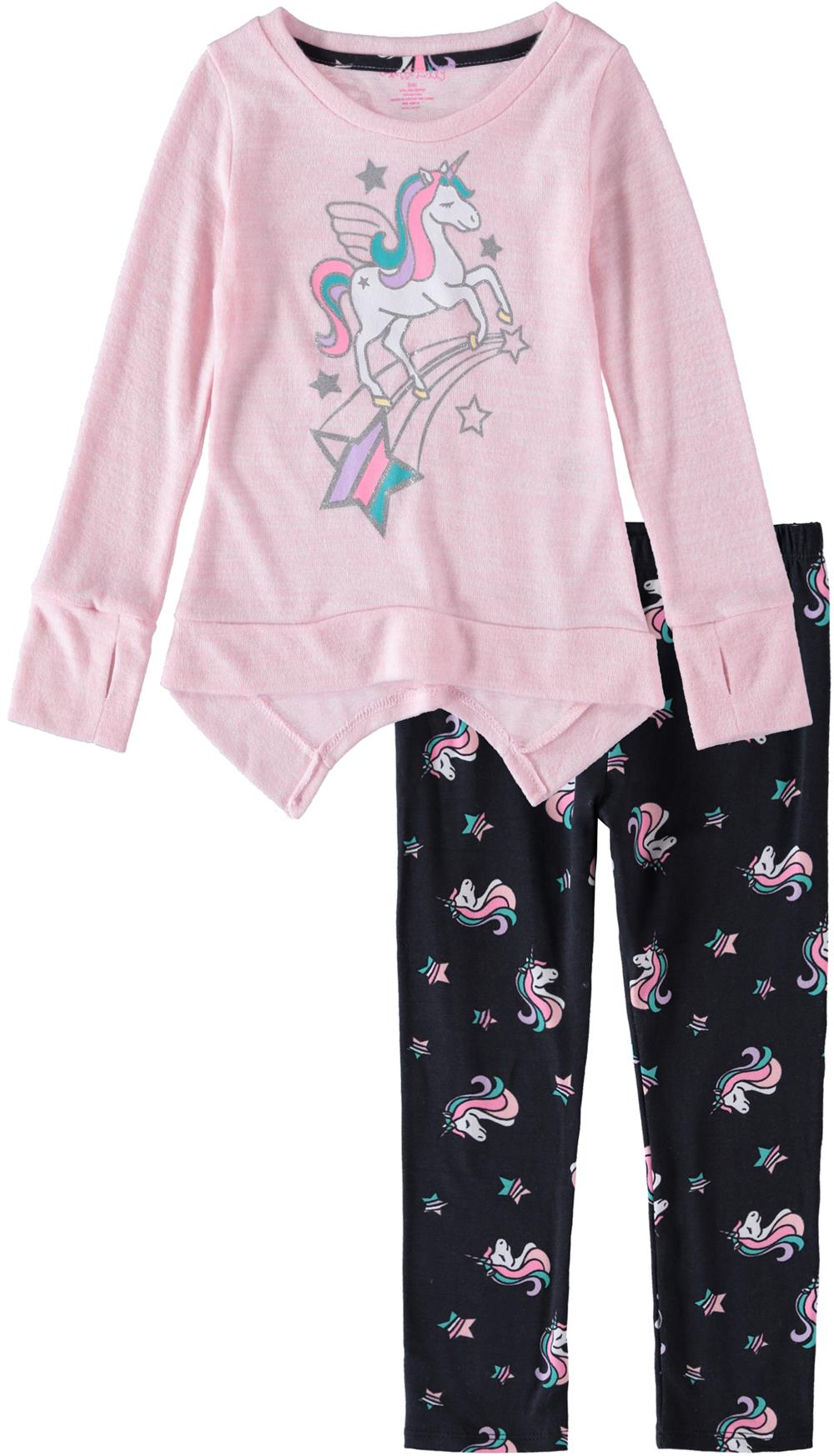 Colette Lilly Girls 4-6X Glitter Unicorn Legging Set