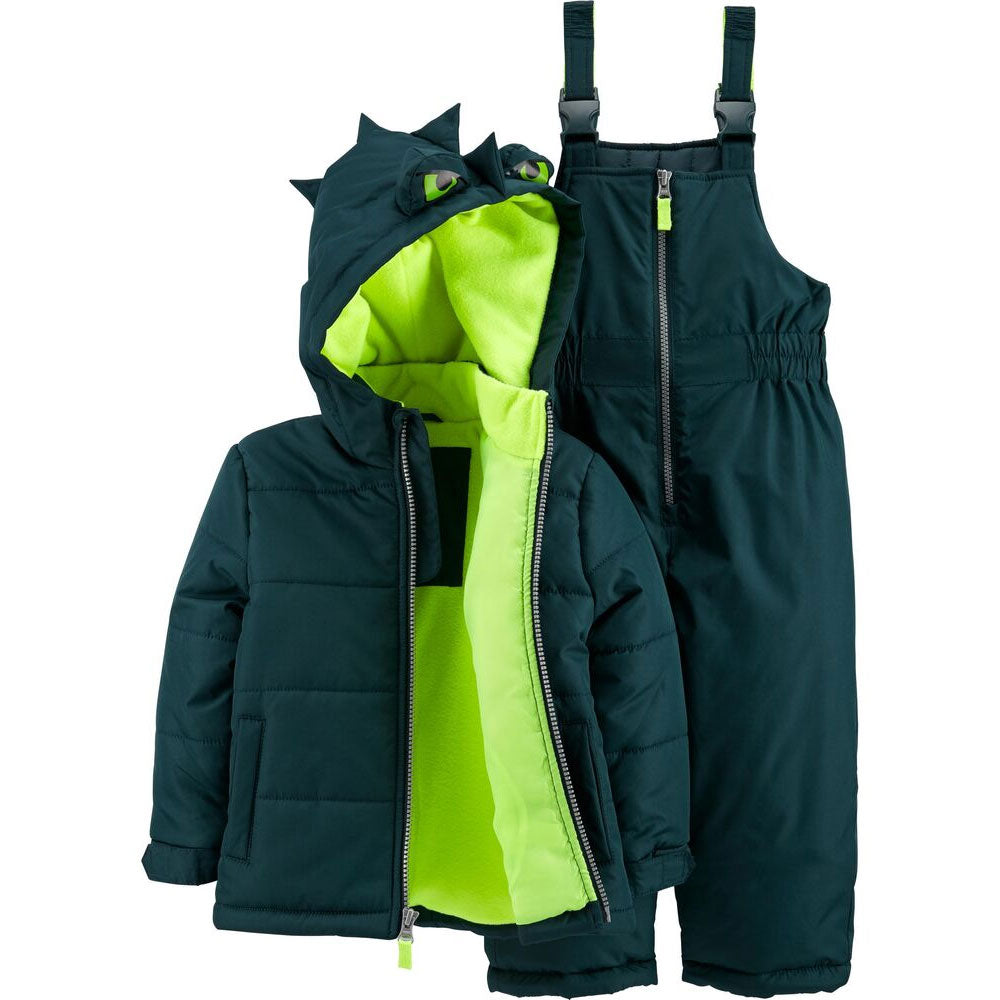 Carters Boys Dinosaur Scales Snowsuit