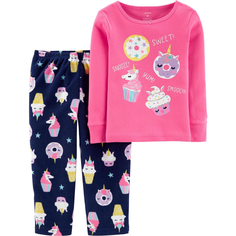 Carters Girls 2T-5T Cupcake Pajama Set