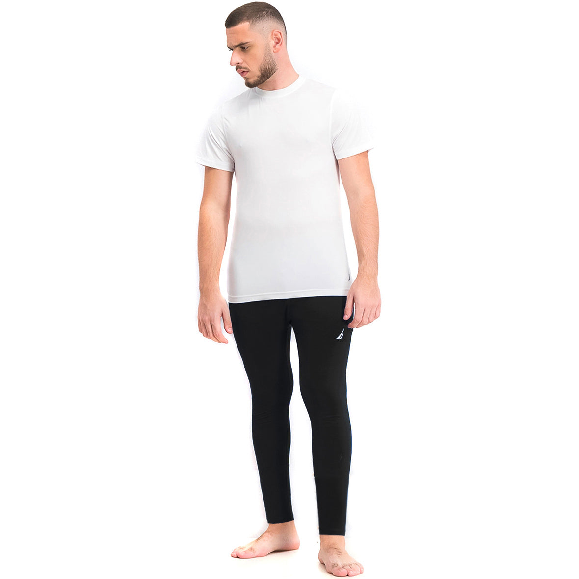 Nautica Mens Performance Base Layer Solid Athletic Pant