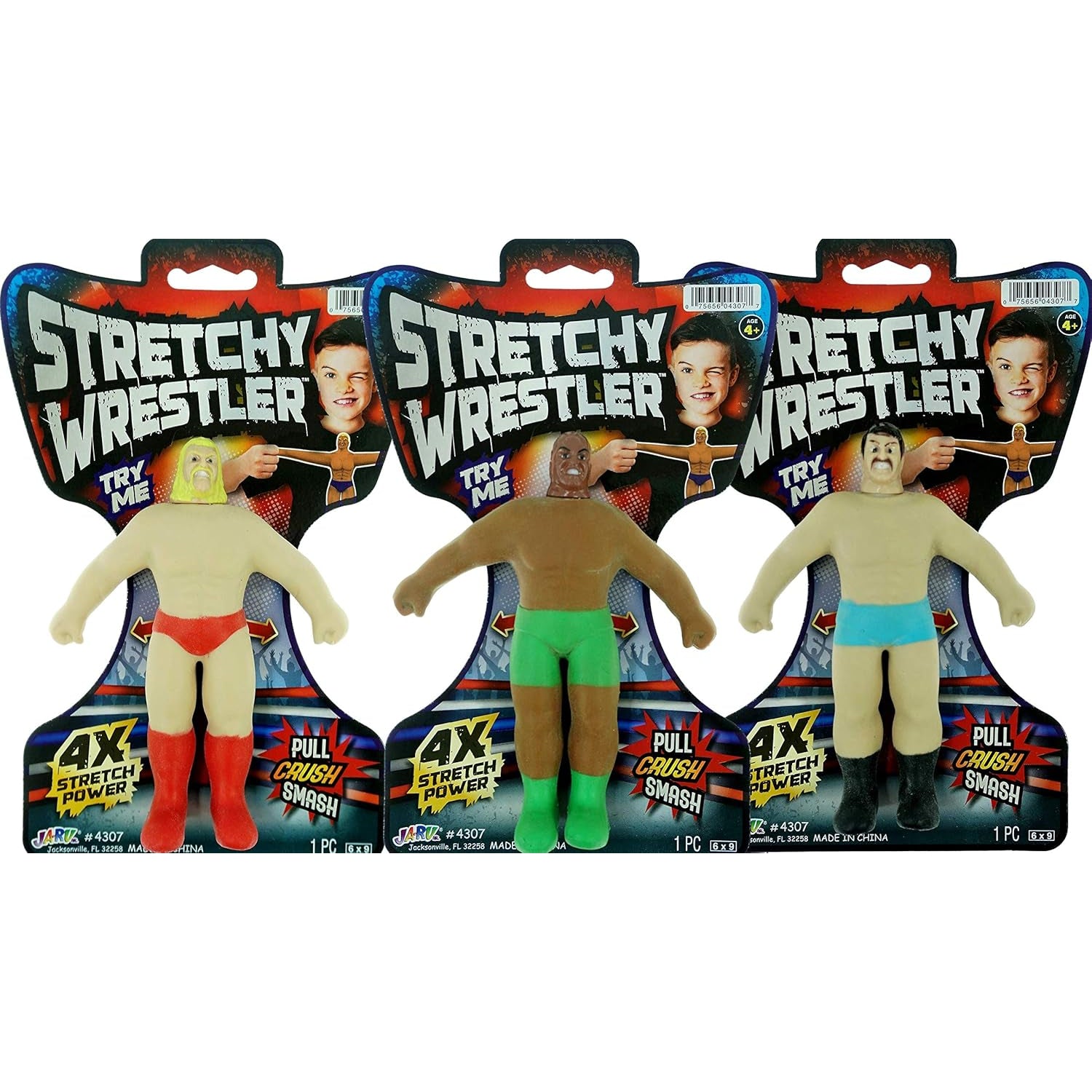 Ja-Ru Super Stretchy Wrestler- Assorted Styles