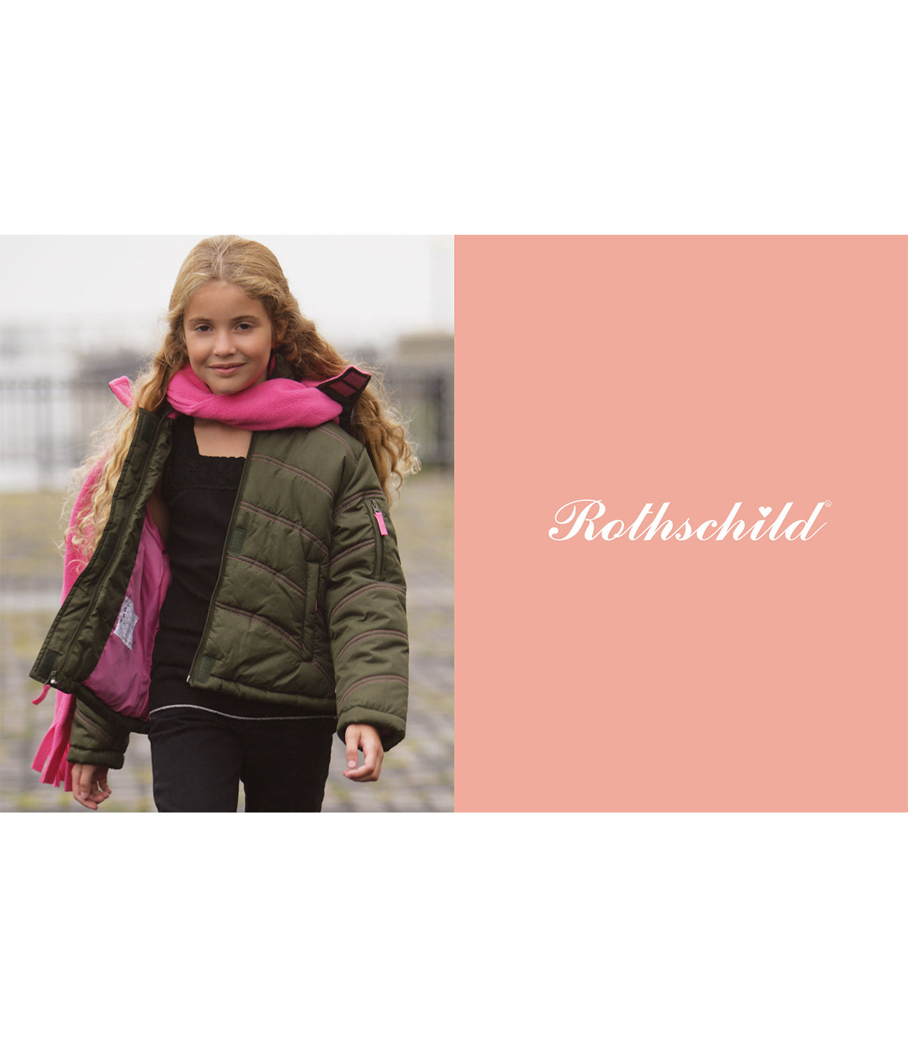 Rothschild Girls 7-16 Fur Hooded Anorak Jacket