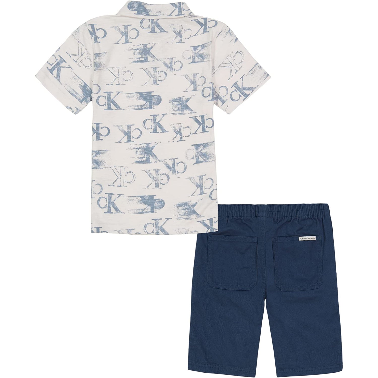 Calvin Klein Boys 4-7 Polo Short Set