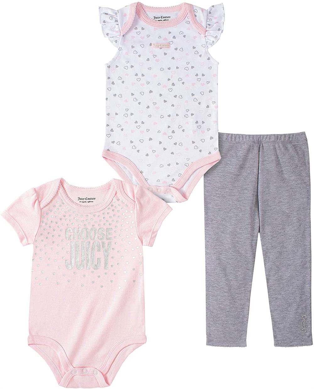 Juicy Couture 3 Piece Bodysuit Pant Set