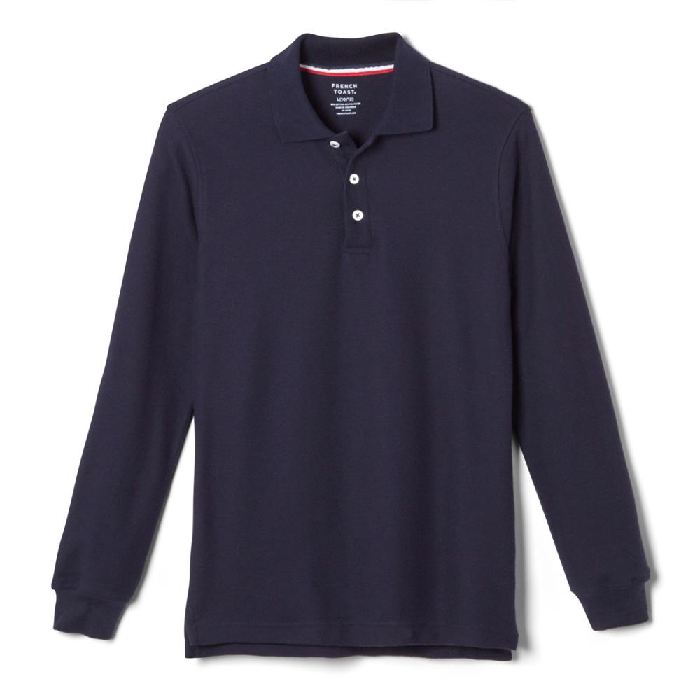 French Toast Boys 10-20 Husky Long-Sleeve Pique Polo