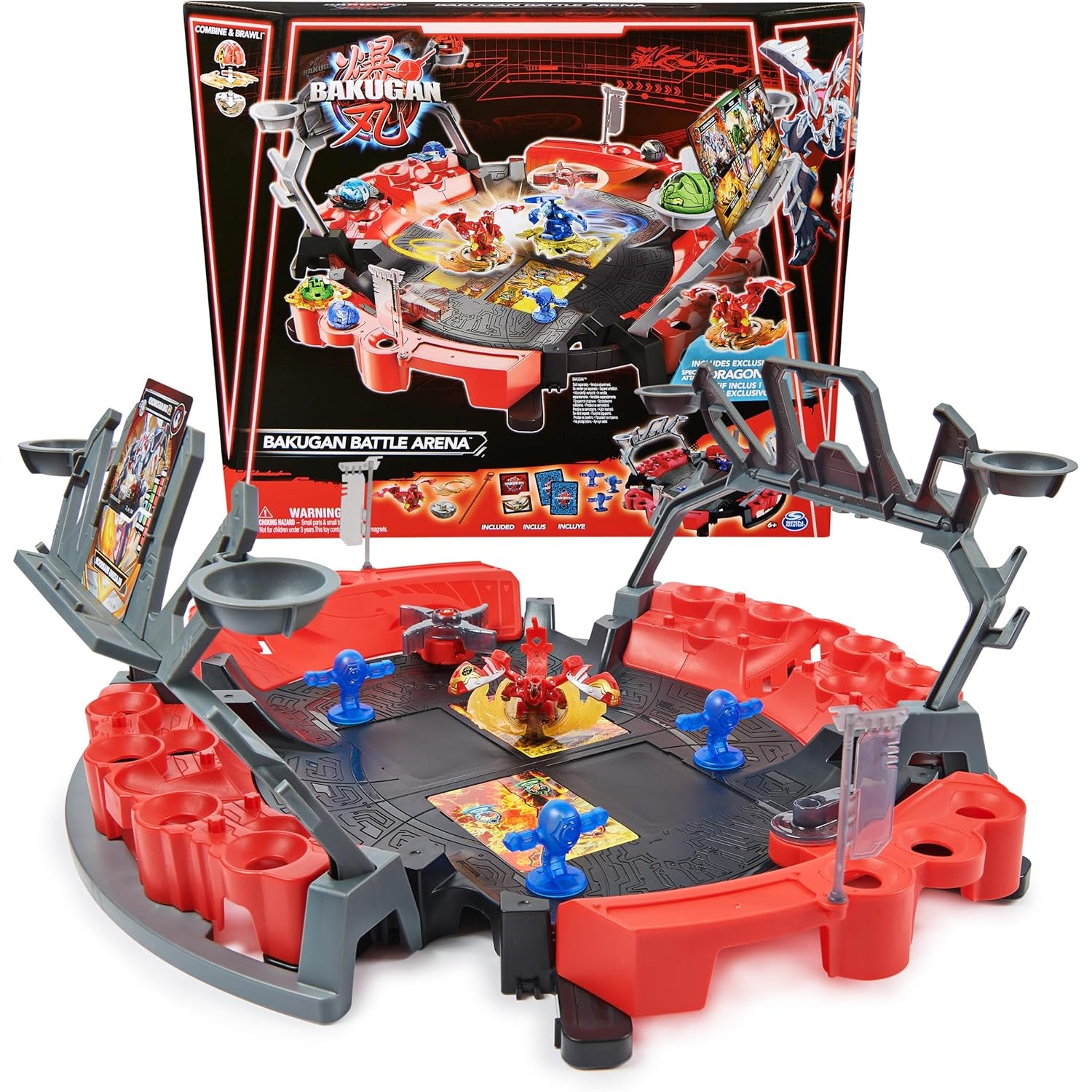 Spin Master Bakugan Battle Arena with Exclusive Special Attack Dragonoid, Customizable, Spinning Action Figure and Playset