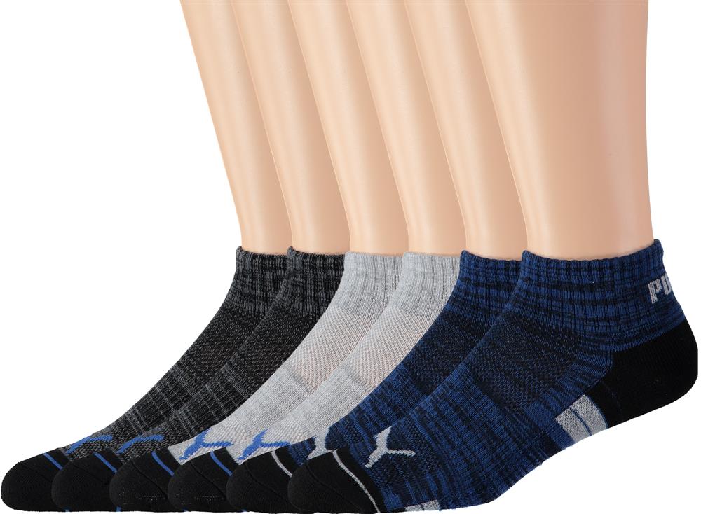 Puma Premium Cushion Quarter Crew Sock - 6 Pack